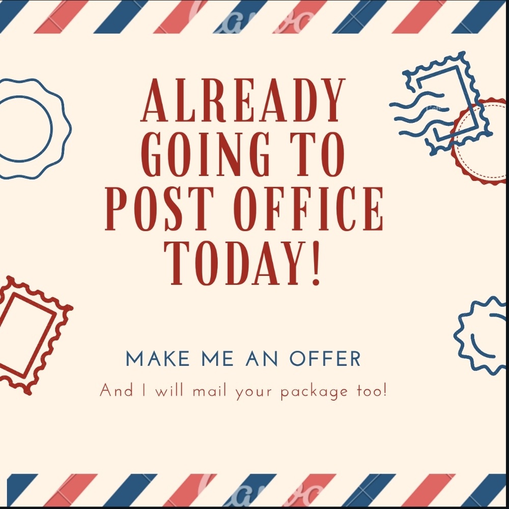 I'm going to the post office today!